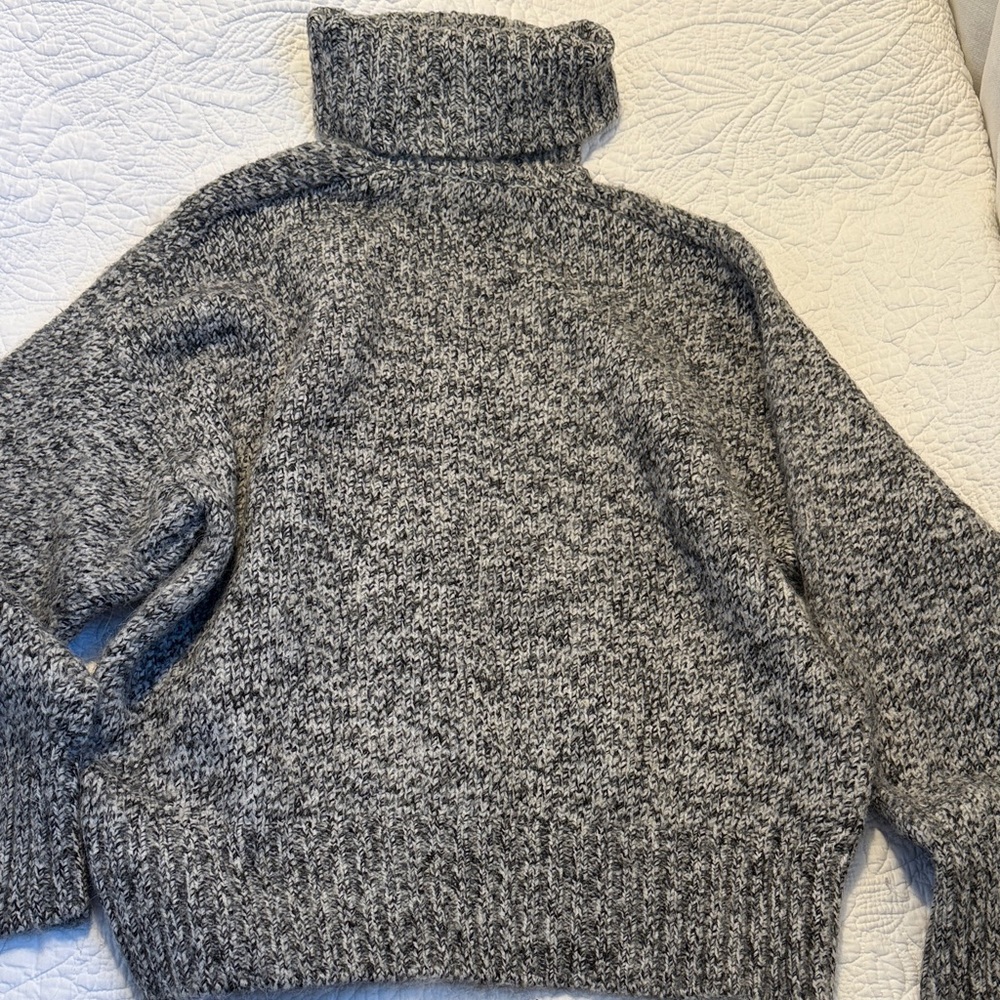 Zara Charcoal Turtleneck Sweater